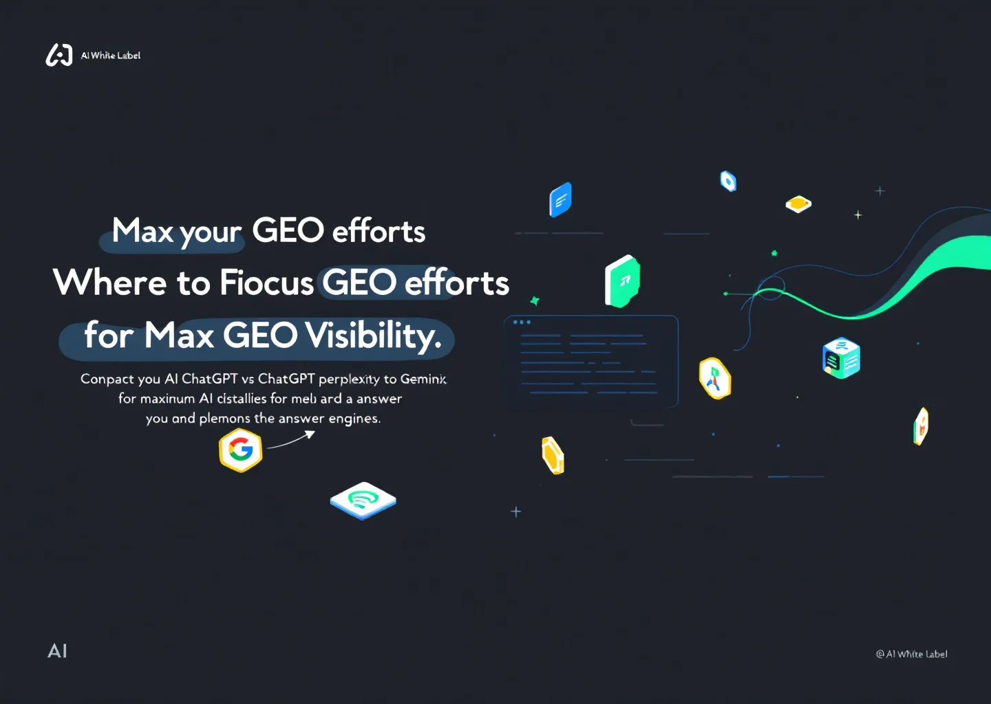 ChatGPT, Perplexity, and Gemini AI logos comparison for GEO strategy focus